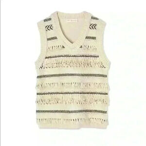 NWT Tory Burch Sleeveless Sweater Vest Sz M